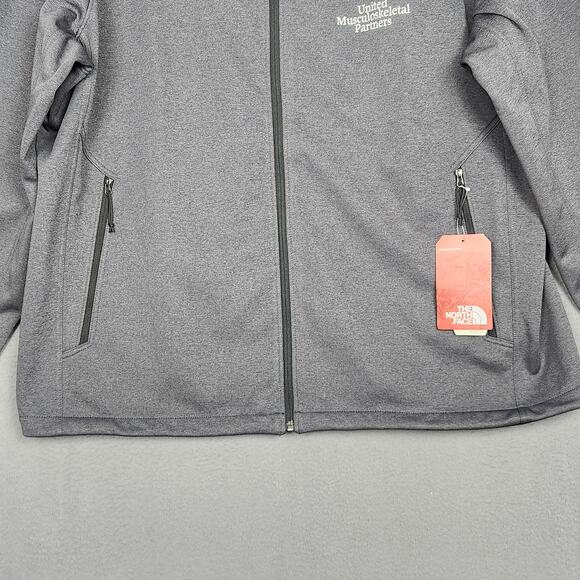 North Face Jacket Mens 2XL Dark Gray Ridgewall Soft Shell WindWall NF0A3LGX - Picture 6 of 16